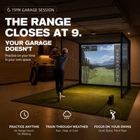 Golf Simulator Enclosure, 10 X 8 Ft/12 X 9 Ft, HD Impact Screen