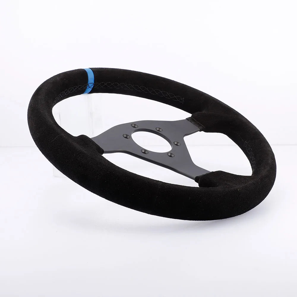 320Mm Sport Steering Wheel Racing Simulator Controller Rims Flat Drift 12Inch Suede Steering Wheel