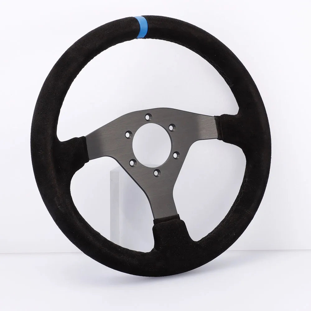 320Mm Sport Steering Wheel Racing Simulator Controller Rims Flat Drift 12Inch Suede Steering Wheel