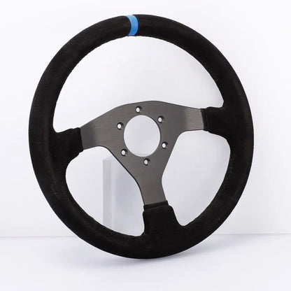 320Mm Sport Steering Wheel Racing Simulator Controller Rims Flat Drift 12Inch Suede Steering Wheel