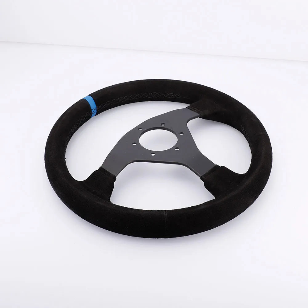 320Mm Sport Steering Wheel Racing Simulator Controller Rims Flat Drift 12Inch Suede Steering Wheel