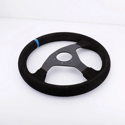 320Mm Sport Steering Wheel Racing Simulator Controller Rims Flat Drift 12Inch Suede Steering Wheel