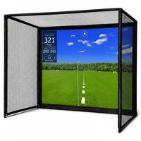 Golf Simulator Enclosure, 10 X 8 Ft/12 X 9 Ft, HD Impact Screen
