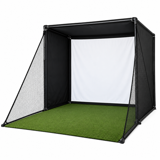 Complete Golf Simulator Enclosure Package with 4K-Ready Impact Screen