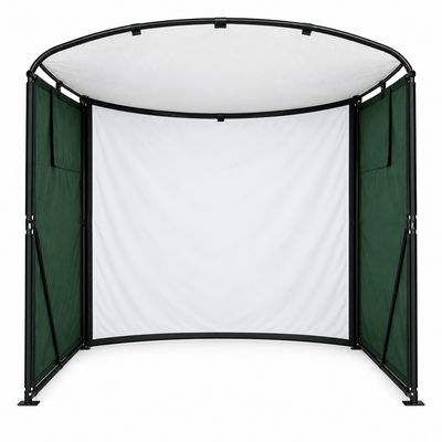 9.8x9.8x4.9 Ft Golf Simulator Enclosure Kit with 4K-Ready Impact Screen