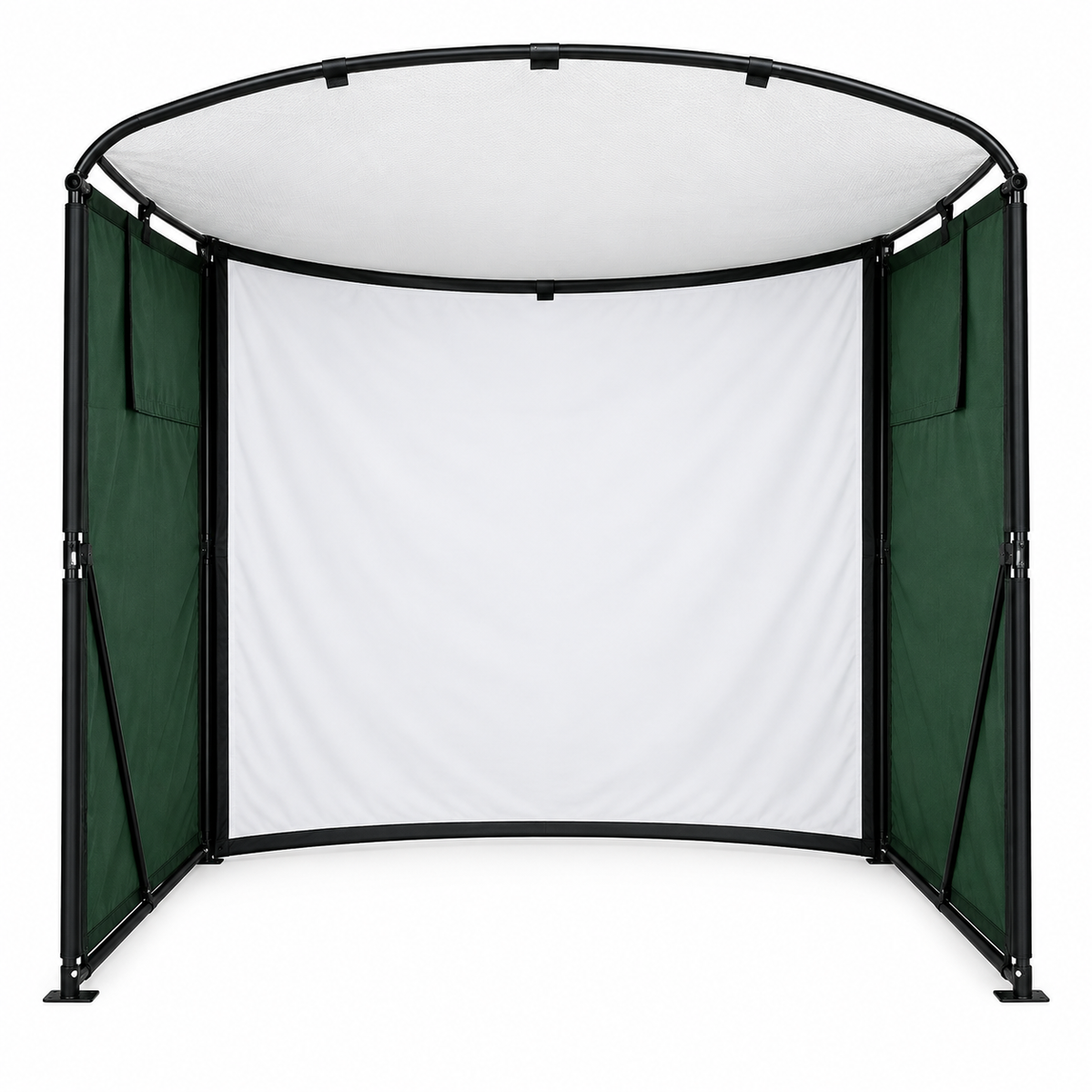 9.8x9.8x4.9 Ft Golf Simulator Enclosure Kit with 4K-Ready Impact Screen