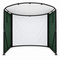 9.8x9.8x4.9 Ft Golf Simulator Enclosure Kit with 4K-Ready Impact Screen