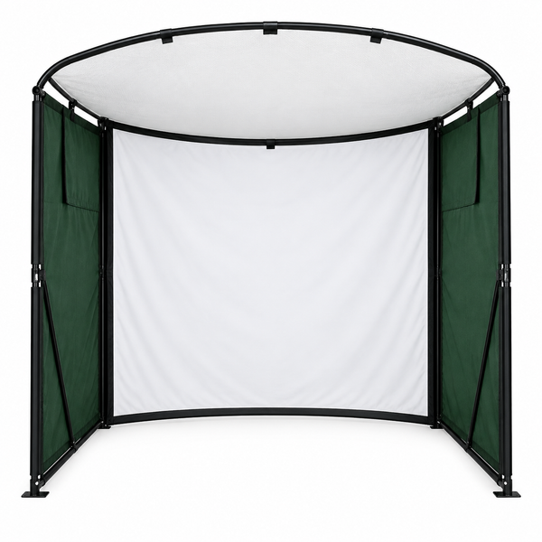9.8x9.8x4.9 Ft Golf Simulator Enclosure Kit with 4K-Ready Impact Screen